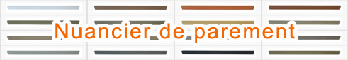 Nuancier de parement Nuancier de parement