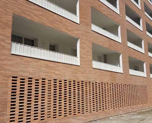 Les Fenetras à Toulouse (31) Taillandier Architectes (31) - 4200m² Plaquettes BlocStar Ac19 & Briques Am70