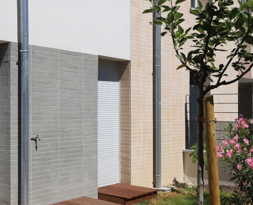 Logements collectifs à Toulouse (31) - Archigriff Architecte (31) - Green City Immobilier (31) - 180m² de Plaquettes BlocStar Ac19