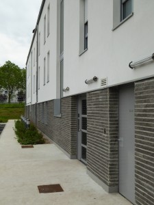 750 m² Briques BlocStar Am90 à maçonner Parement Antracite Clivé / Joint horizontal à Sec de 10 mm