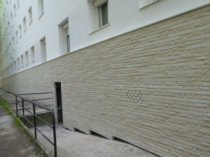 1.005 m² Briques BlocStar Am90 Parement Ton Pierre 1/3 parement lisse et 2/3 parement clivé / Joint horizontal Sec de 5 mm