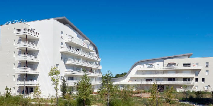 Galerie photos pour la Résidence Domofrance à Bègles (cabinet BELLECOUR architectes à Bordeaux)