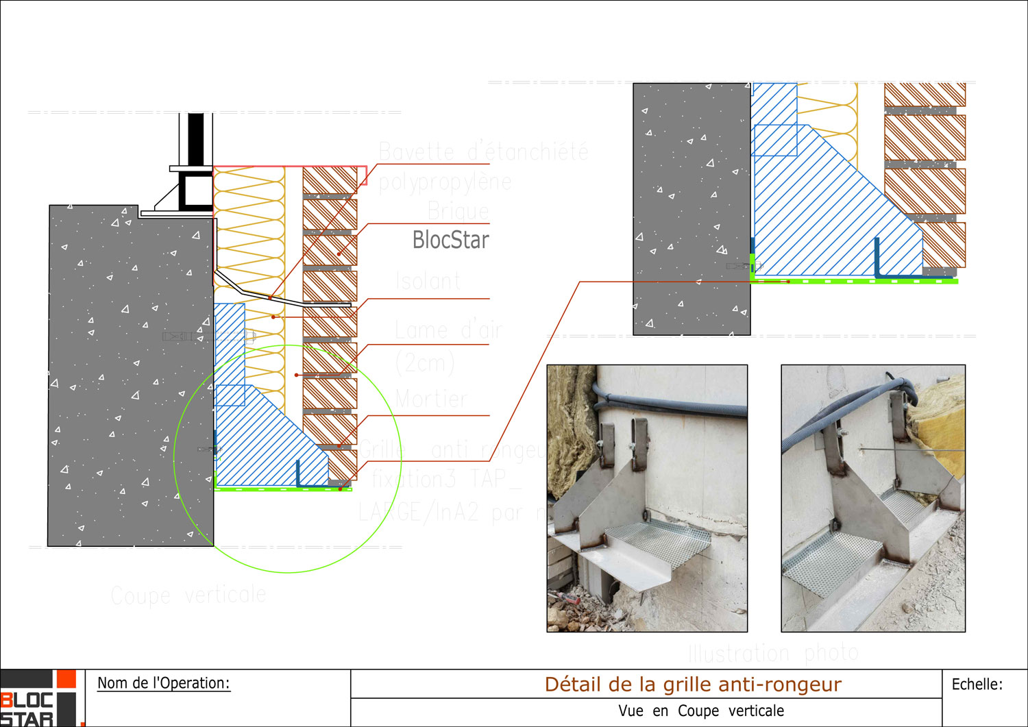 Ventilation anti-rongeur - Découpes - Bâtiment