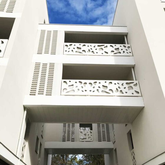 Square Oréa à Lormont (33) - Advento Architecture (33) - SCCV Rue Dupin & Promobat (33) - 1400 m² de briques BlocStar Am90 et AC19