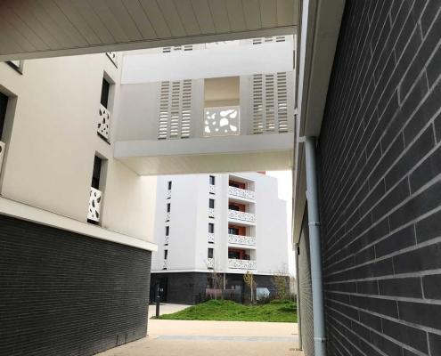 Square Oréa à Lormont (33) - Advento Architecture (33) - SCCV Rue Dupin & Promobat (33) - 1400 m² de briques BlocStar Am90 et AC19