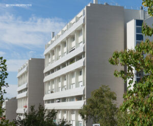 Réhabilitation Résidence Beethoven à Saint-Germain-en-Laye (78) : LAIR & ROYNETTE Architectes / AB environnement (75) - France-Habitation (92) - 5.200 m² de Briques BlocStar Am90