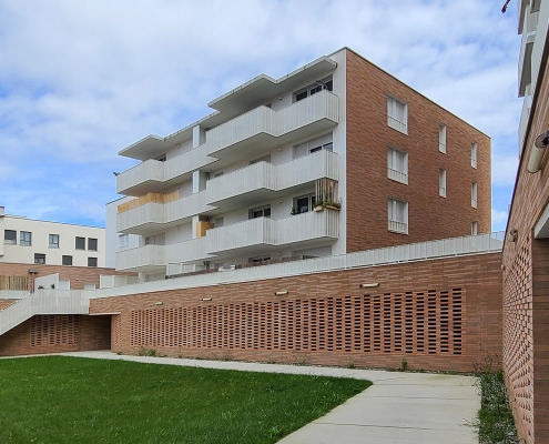 Les Fenetras à Toulouse (31) Taillandier Architectes (31) - 4200m² Plaquettes BlocStar Ac19 & Briques Am70