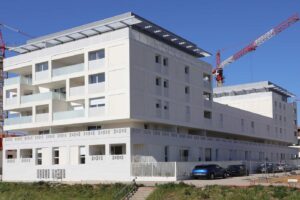 Cosmopoly - Zac Eureka à Castelnau le Lez (34) - Taillandier Architectes (31) - 1900 m² de Briques BlocStar Am70, AmR210 et Plaquettes Ac19 Lisses et Clivées