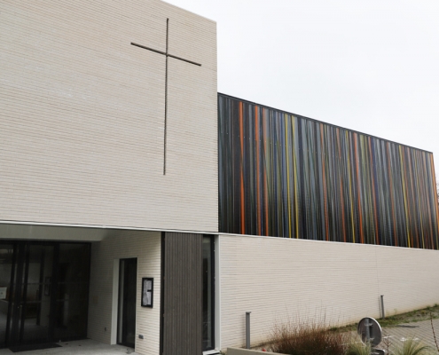 Eglise St Joseph à Montigny les Cormeilles (95) - Enia Architectes (93) - 640 m² de briques BlocStar Am90 et Plaquettes Ac19