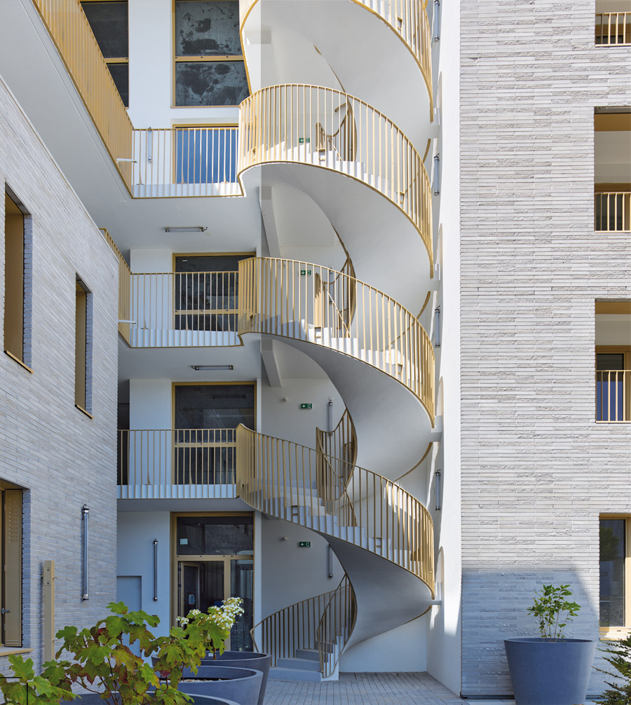Logements Ilots G2 à Nantes (44) – Tectone architecture (75) & Tact Architectes (44)- 4200 m² de briques BlocStar Am90