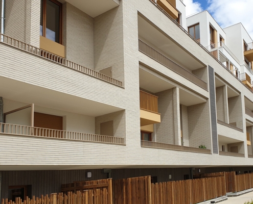 125 Logements a Romainville (93) Brenac et Gonzalez (75) - 2200m² Briques BlocStar Am90 et Plaquettes Ac19