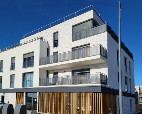 35 Logements à Bondoufles - Cussac architecte (75) - Polylogis (LOGIREP) (92) - 2200m² Briques BlocStar Am90 et Plaquettes Ac19