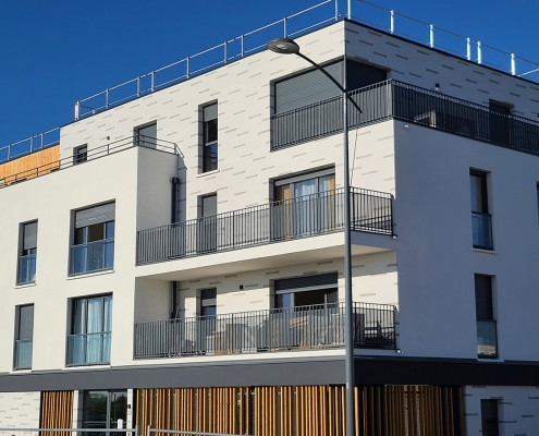 35 Logements à Bondoufles - Cussac architecte (75) - Polylogis (LOGIREP) (92) - 2200m² Briques BlocStar Am90 et Plaquettes Ac19