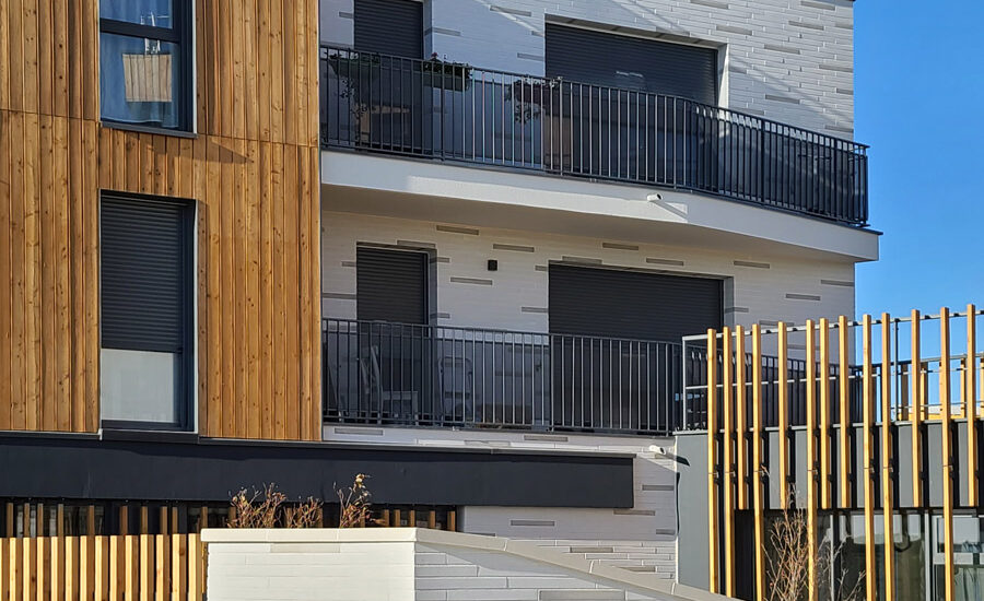 35 Logements à Bondoufles - Cussac architecte (75) - Polylogis (LOGIREP) (92) - 2200m² Briques BlocStar Am90 et Plaquettes Ac19