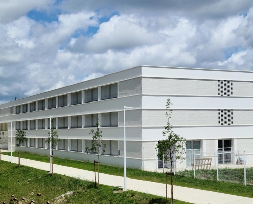 Groupe scolaire Sainte Geneviève à St Jory (31) - Taillandier architectes (31) - Ogec(31) - 500 m² de Plaquettes Ac19