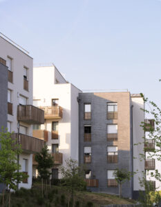 87 Logements I3F Le Louvres (95) - Cussac Architectes (75) - Immobilière 3F (93) - 1990 m² de Plaquettes BlocStar Ac19