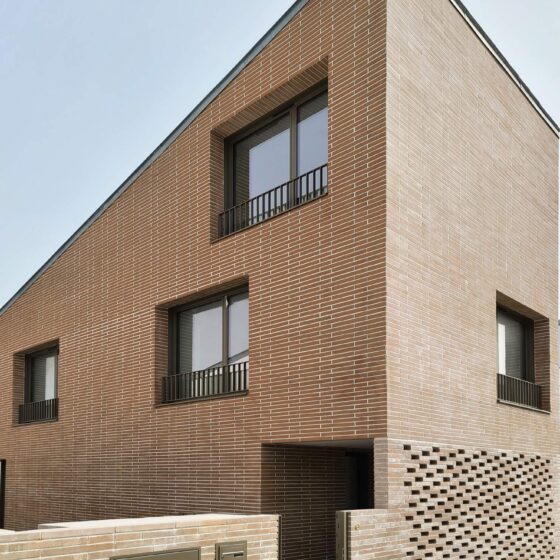 Résidence Hameau Chapus (C à Nantes (44) - Tact Architectes (44) - GHT (44) - 1600m² Briques BlocStar Am70, Am180 et Plaquettes Ac19