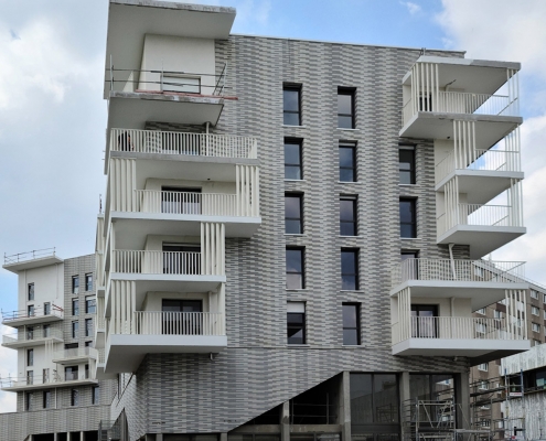 Logements à Romainville (93) - MFR architectes (75) - Nexity (75) et Eiffage Immobilier (78) - 2600 m² de Plaquettes Ac19