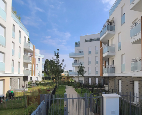 270 Logements - Les vergers Sannois (95) - Cussac Architectes (75) - ICAD Promotion (75) - 1610 m² de Plaquettes BlocStar Ac19