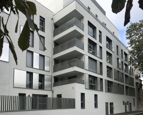 Logements collectifs à Nanterre (92) - MFR Architectes (75) - Immobilière Ile de France (75) - 2600 m² de Plaquettes BlocStar Ac19