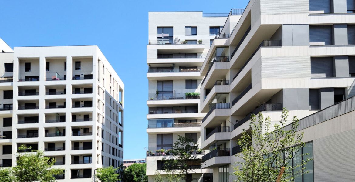Zac des Girondins à Lyon (69) – Brenac et Gonzalez (75) – Nexity Apollonia (75) – 5500m² Plaquettes BlocStar Ac19