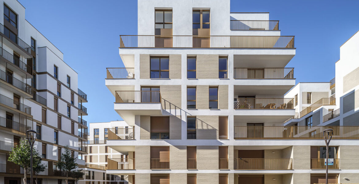 Zac de l'Arsenal à Rueil Malmaison (92) - Brenac et Gonzales (75) - Sogeprom Habitat (92) - 3080 m² de Plaquettes BlocStar Ac19