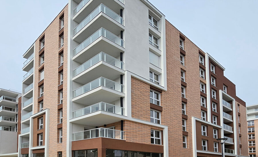 ZAC de l'Horloge à Romainville (93) - Wilmotte Associés (75) - Cogedim (75) - 3000 m² de Plaquettes BlocStar Ac19