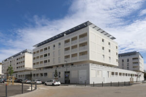 Cosmopoly - Zac Eureka à Castelnau le Lez (34) - Taillandier Architectes (31) - 1900 m² de Briques BlocStar Am70, AmR210 et Plaquettes Ac19 Lisses et Clivées