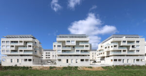 Cosmopoly - Zac Eureka à Castelnau le Lez (34) - Taillandier Architectes (31) - 1900 m² de Briques BlocStar Am70, AmR210 et Plaquettes Ac19 Lisses et Clivées