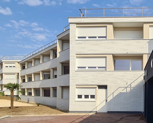 Foyer des Lilas à Drancy (93) - Arcature (75) - OPH DE DRANCY - HSF HABITAT SOCIAL - 1150 m² de briques BlocStar Am70 et de Plaquettes BlocStar Ac19