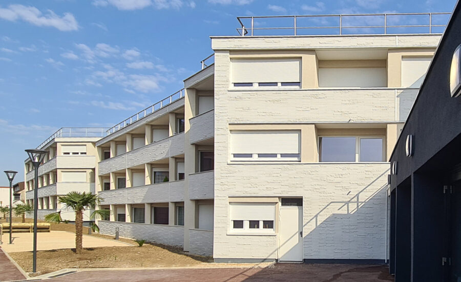 Foyer des Lilas à Drancy (93) - Arcature (75) - OPH DE DRANCY - HSF HABITAT SOCIAL - 1150 m² de briques BlocStar Am70 et de Plaquettes BlocStar Ac19