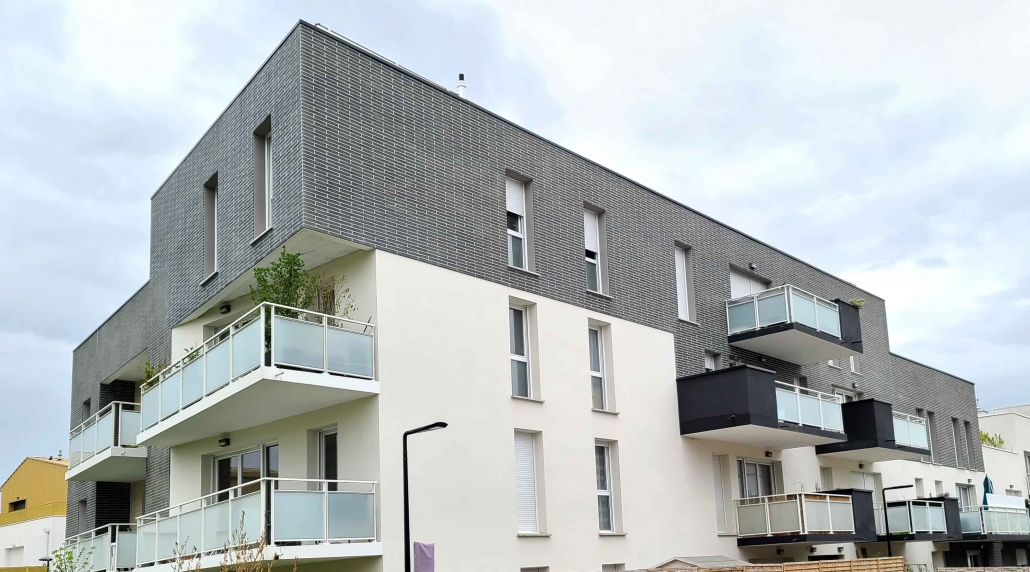 Logements Clemenceau à Villenave-d'Ornon (33) - Blamm Architecture (33) - Vinci Immobilier (33) - 1350m² de Plaquettes BlocStar Ac19