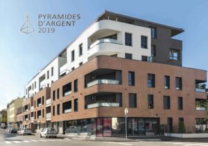 Résidence Heart Déco à Saint Louis (68)- DRLW Architectes (67) – Trianon résidences (68) – 1600 m² de Plaquettes BlocStar Ac19 – Béton Dépolluant
