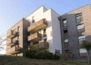 87 Logements I3F Le Louvres (95) - Cussac Architectes (75) - Immobilière 3F (93) - 1990 m² de Plaquettes BlocStar Ac19