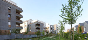 87 Logements I3F Le Louvres (95) - Cussac Architectes (75) - Immobilière 3F (93) - 1990 m² de Plaquettes BlocStar Ac19