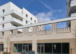 Grigny Coeur de ville (91) - Cussac Architectes (75) - BATIGERE (92) IDF - 1700 m² de briques BlocStar AmR90, AmR140, AmR180 et Plaquettes BlocStar Ac19