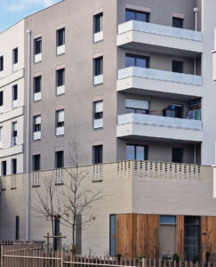 Grigny Coeur de ville (91) - Cussac Architectes (75) - BATIGERE (92) IDF - 1700 m² de briques BlocStar AmR90, AmR140, AmR180 et Plaquettes BlocStar Ac19