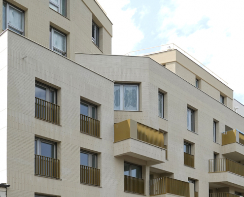 Logements collectifs à Villejuif (94) - NaaJa Architectes Urbanistes (93) - CITIC Ile de France (91) - 1000 m² de Plaquettes BlocStar Ac19