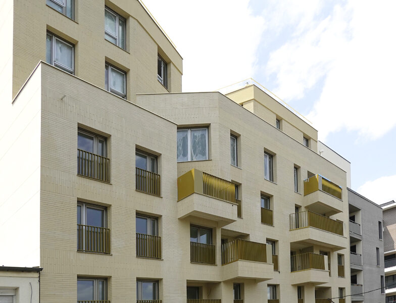 Logements collectifs à Villejuif (94) - NaaJa Architectes Urbanistes (93) - CITIC Ile de France (91) - 1000 m² de Plaquettes BlocStar Ac19