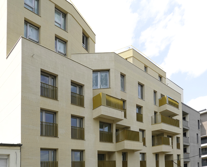 Logements collectifs à Villejuif (94) - NaaJa Architectes Urbanistes (93) - CITIC Ile de France (91) - 1000 m² de Plaquettes BlocStar Ac19