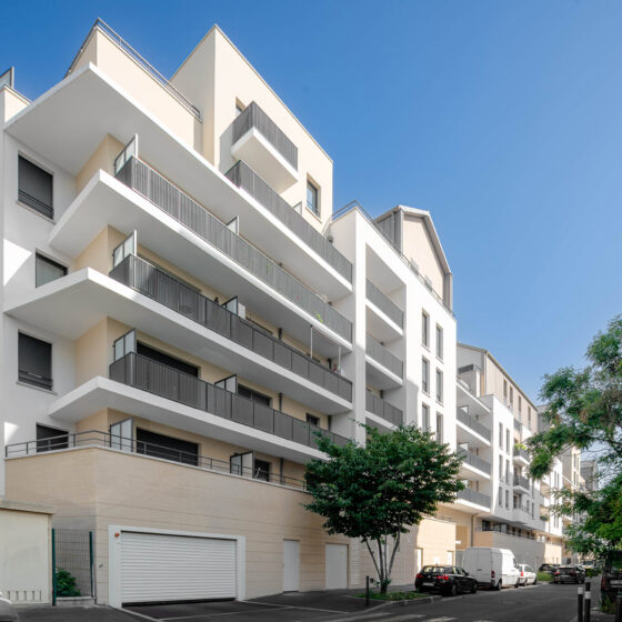 204 Logements en Accession (Cadencia ) à Bobigny (93) - A26 (75) - Vinci Immobilier (92) - 760 m² de Plaquettes BlocStar Ac19 et Briques Am90