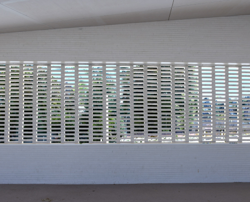 Ecole Maternelle Berthelot et Salle de Sport à Mont-Saint-Aignan (76) - Margerie et Pasquet (75) - 1225m² Briques Béton BlocStarAm70