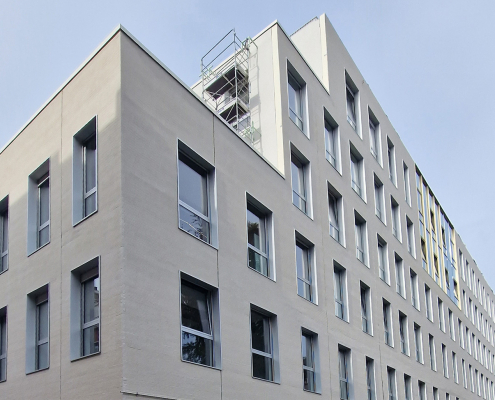 Campus universitaire à Lille (59) - Saison Menu & Associés Architectes (59) - 2450 m² Briques Béton BlocStar AmR90