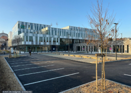 Siège du Crédit agricole Centre Ouest dit « CACO » à Limoges (87) - AIA Architectes (69) + BVL Architectes (87) - 1063 m² de Briques Béton BlocStar AmR70& Am90 en hauteur 10