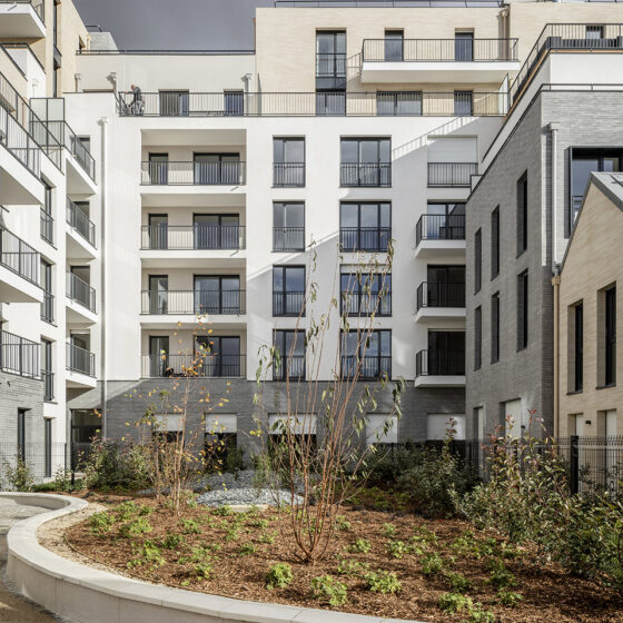 90 logements à Villejuif (94) - Cussac Architectes (75) - Kaufman & Broad (92) - Emerige (75) - 1580 m² de Plaquettes BlocStar Ac19