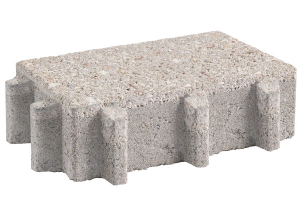Pavé coquillages à joints drainants