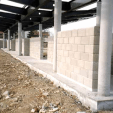 Séparatif Extérieur & Cloture en Blocs ELCO Alvéolés de 20 Parement Lisse Ton Pierre