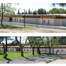 Agence Perris Perris à Roquefort-des-Corbières (11) - Pôle de la Petite Enfance à Perpignan (66) / 1.200 m² BRIQUES BlocStar As100 à montage à Sec & Briques Am180 Structurelles pour Moucharabieh de Grande Taille