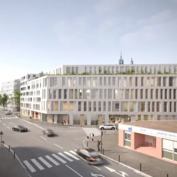 ERP parking Silo à Evreux (OSB) - Briques à abeilles solitaires